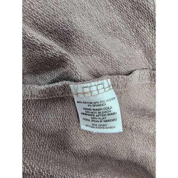 Tresics Long‎ Sleeve Shirt Size L Cold Shoulders Mauve Casual Top - Picture 5 of 5